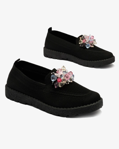 Royalfashion Černé dámské polobotky Enweta