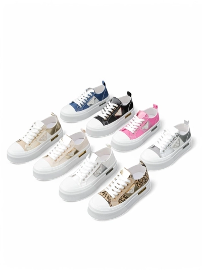 Royalfashion Жіночі платформені кросівки Золотий Світ