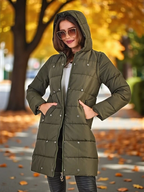 Жіноча куртка Royalfashion з відстібними рукавами