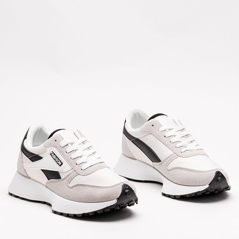 Bílá a šedá dámská sportovní obuv značky Berinn - Footwear