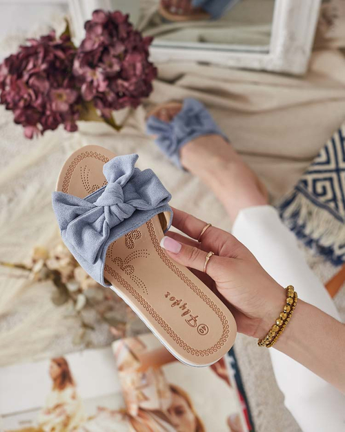 Royalfashion Жіночі шльопанці з бантом Erinner