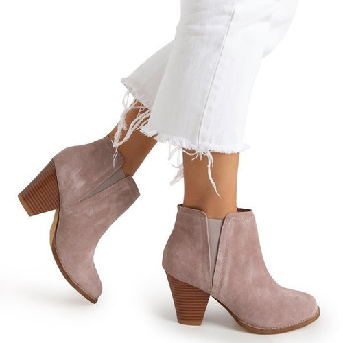 Сірі жіночі ботильйони на підборах Pererra