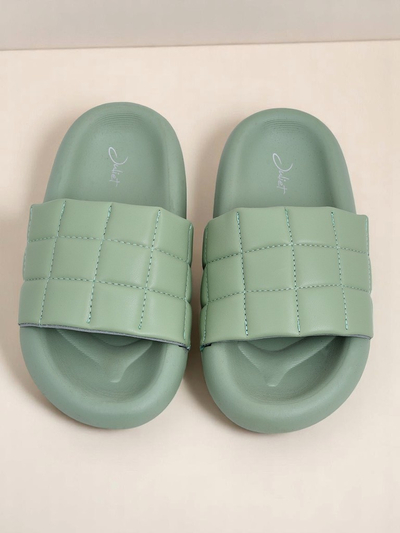 Royalfashion Жіночі шльопанці на плоскій підошві Quilt Walk