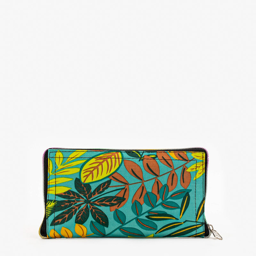 Світло зелена сумка шопер з принтом