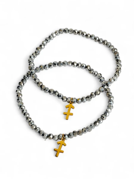 Royalfashion Два жіночі браслети з підвіскою у вигляді якоря