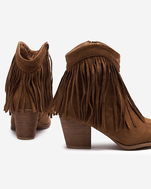 Верблюжі жіночі чоботи а-ля ковбойські Versidi- Взуття