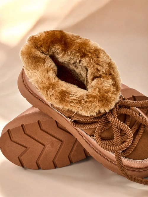 Zhinochi snihovi choboti Royalfashion Lace-up Iniuc