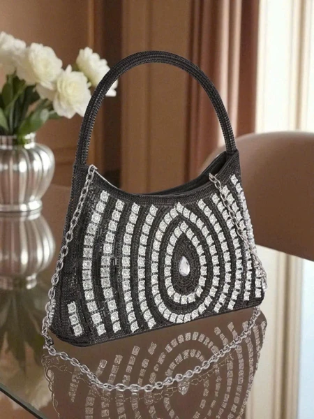 Royalfashion Dámská psaníčko s zirkony Sova Glint