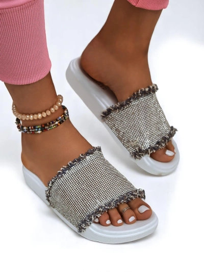Royalfashion Dámské pantofle na ploché podrážce SparkleWalk