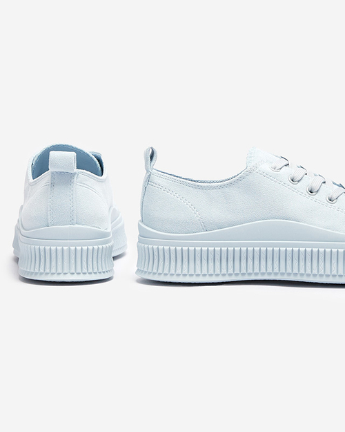 Світло-блакитні жіночі спортивні кеди Dollof- Взуття