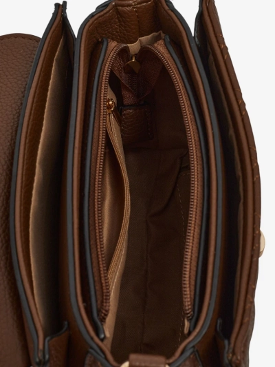 Dámská Kabelka Luna Tmavě Hnědá Eko Kůže Elegantní