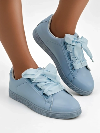 Royalfashion Dámské sneakers z ekologické kůže s dekoračními šňůrkami Etti