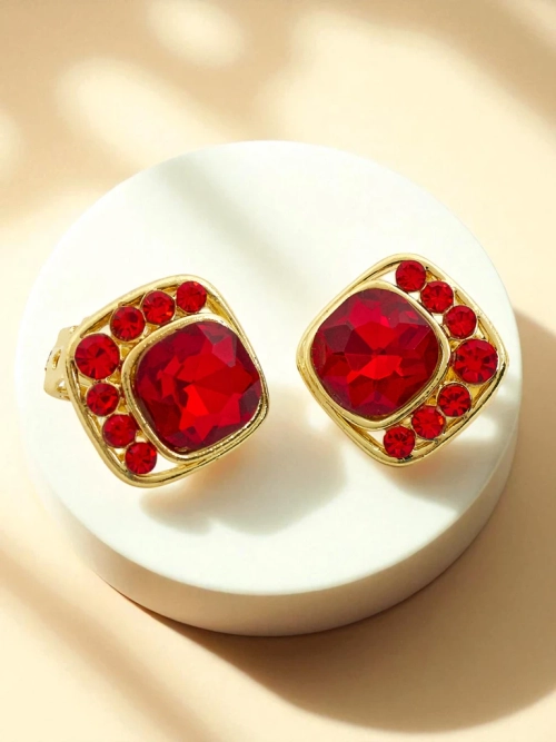 Royalfashion Жіночі кліпси з кристалами та кубічним цирконієм