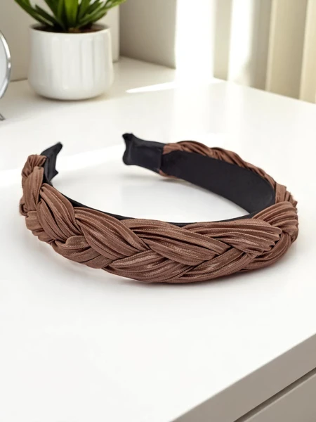 Royalfashion Pletená vlnitá čelenka do vlasů Nina