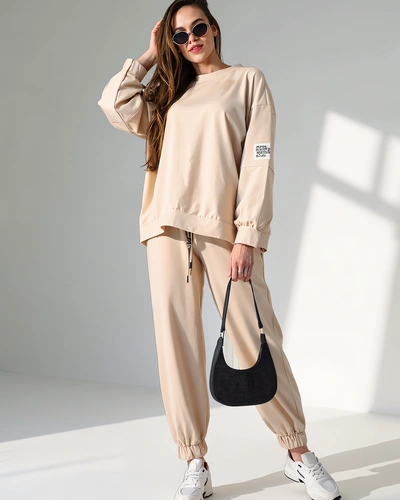 Royalfashion Жіночий бавовняний комплект з манжетами на щиколотках