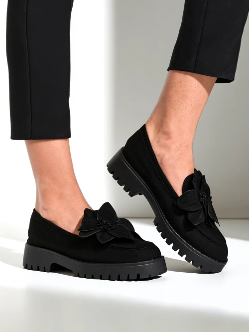 Роялфешн екосуміш жіночі мокасини з квіткою Floverse