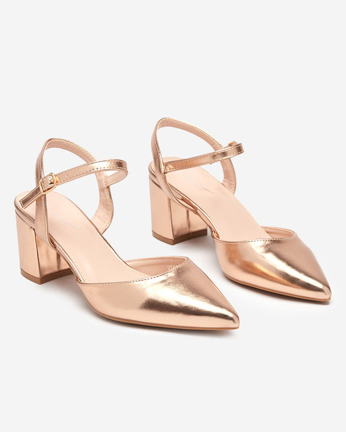 Босоніжки кольору рожевого золота Nerolak