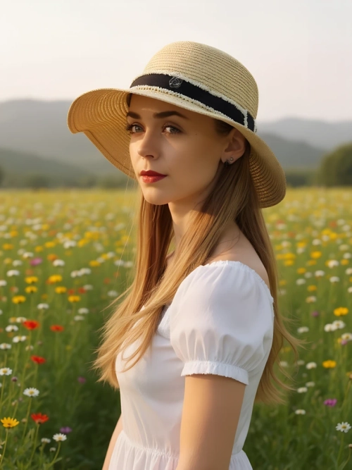 Royalfashion Солом'яний капелюх для жінок Sunny Meadow