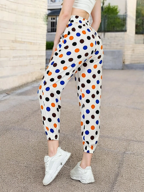 Royalfashion Жіночі тканинні штани в горошок