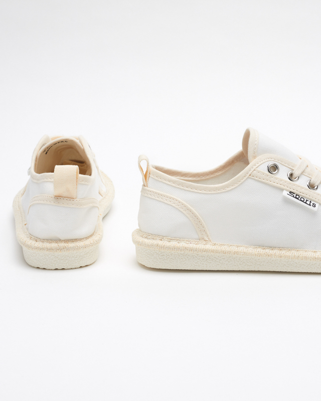 Dámské bílé látkové tenisky Mokida - Obuv