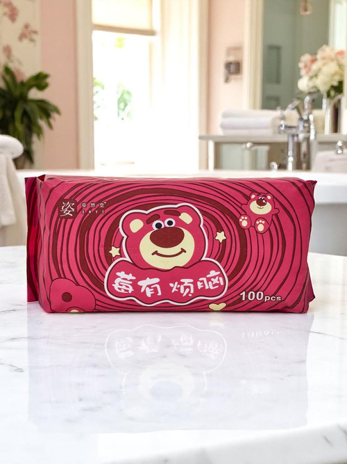 Вологі серветки з бавовни 100 шт.