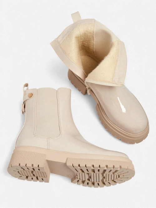 Лаковані жіночі ботильйони з екошкіри Calebi