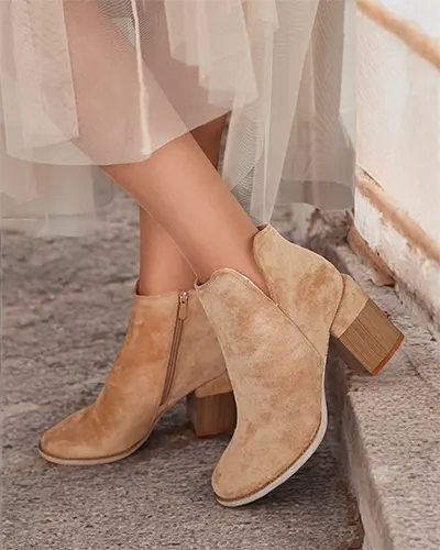 Жіночі черевики Ovi з еко-замші Royalfashion