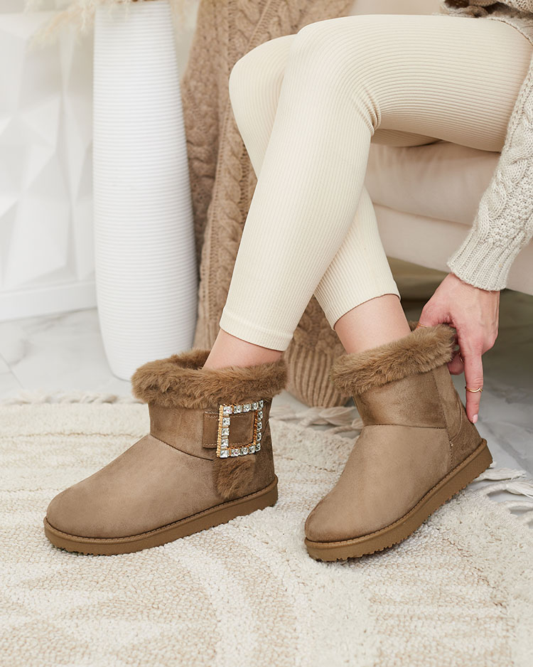 Royalfashion Dámské boty a'la snow boots s ornamentem Galaes