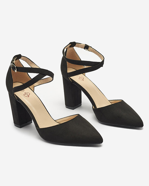 Чорні жіночі туфлі-човники на стійці Amagy- Footwear