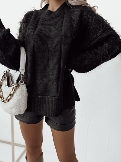 Жіночий светр-покривало Royalfashion Black