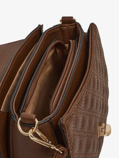 Dámská Kabelka Luna Tmavě Hnědá Eko Kůže Elegantní