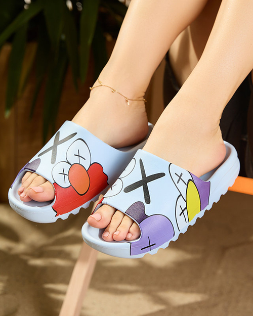 Шльопанці сині жіночі OUTLET Elmino - Взуття