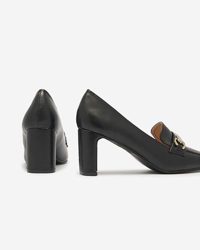 Лаковані жіночі туфлі-мокасини чорного кольору Koccol- Footwear
