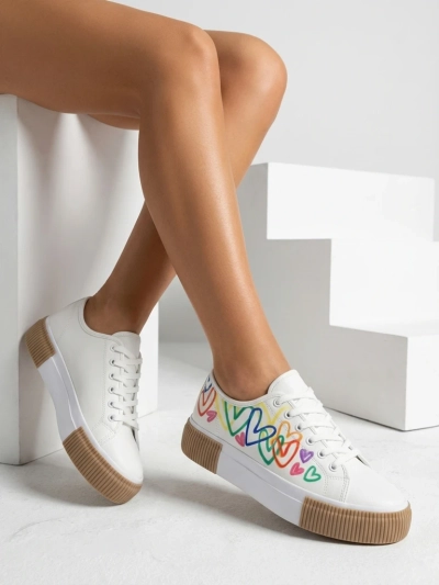 Royalfashion dámské tenisky s potiskem srdce Sercess