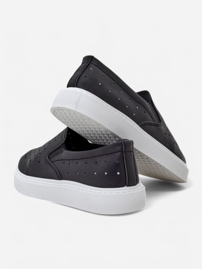Royalfashion Perforované dámské slip-on boty Emayla