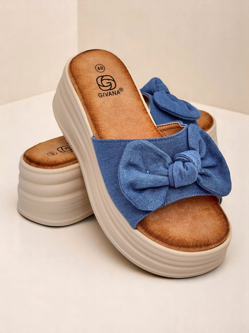 Royalfashion Жіночі шльопанці на платформі Givan