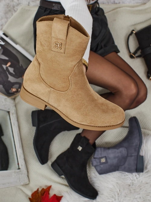 Жіночі ботильйони з еко-замші Kelmoria