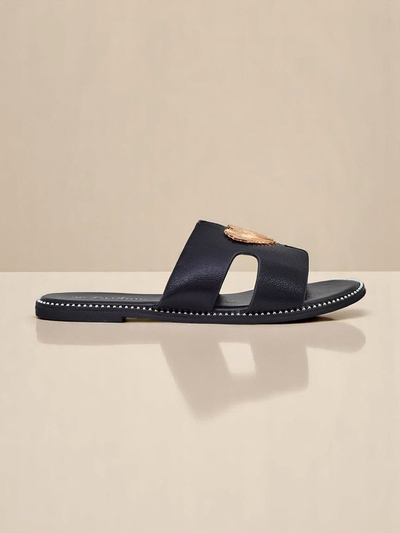 Royalfashion Dámské žabky na ploché podrážce Heart Chic