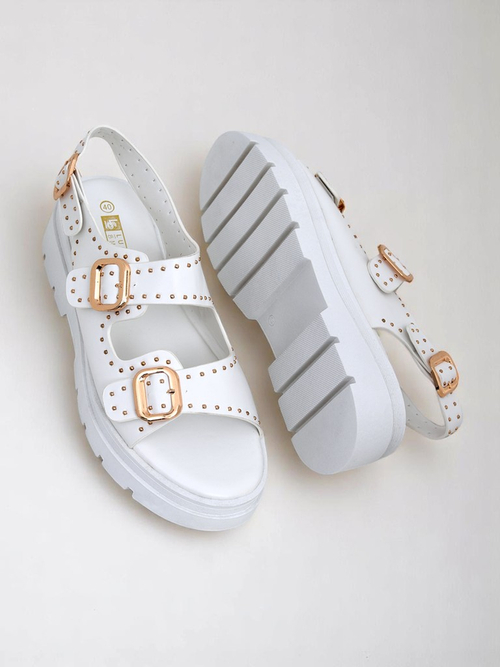 Royalfashion Жіночі сандалі на товстій підошві з джетами Rocky Chic