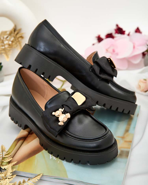 Royalfashion Жіночі мокасини з бантом Mantarme