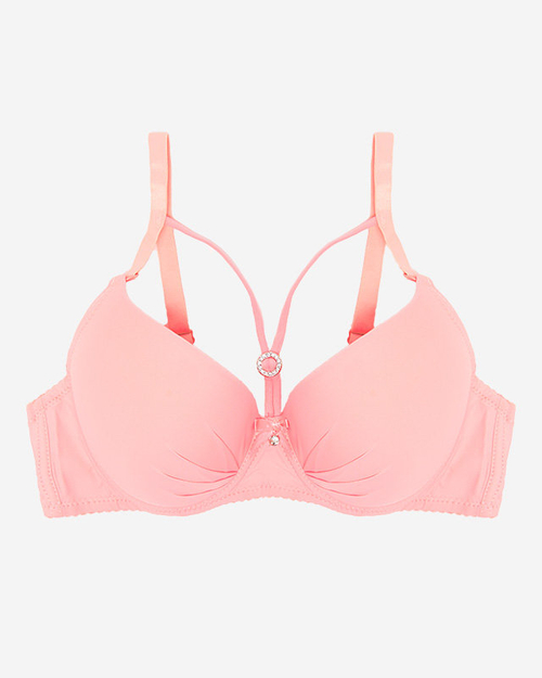 Темно-рожевий жіночий бюстгальтер на бретельках - Нижня білизна