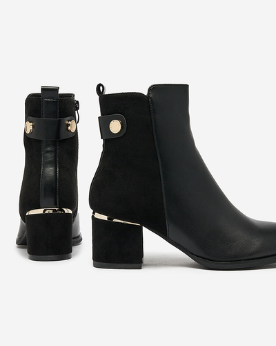 Royalfashion Чорні жіночі черевики на низькому ходу Dogdas