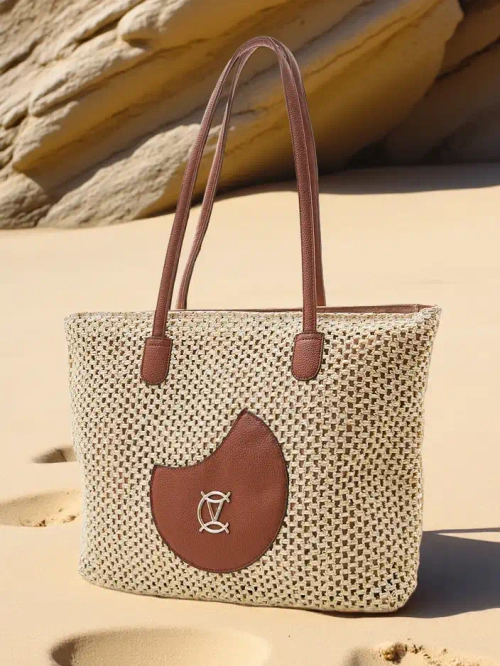 Royalfashion Велика солом’яна жіноча літня сумка