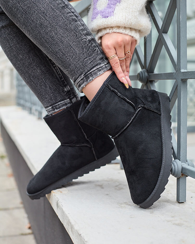 Royalfashion Dámské boty a'la snow boots v černé barvě Aener