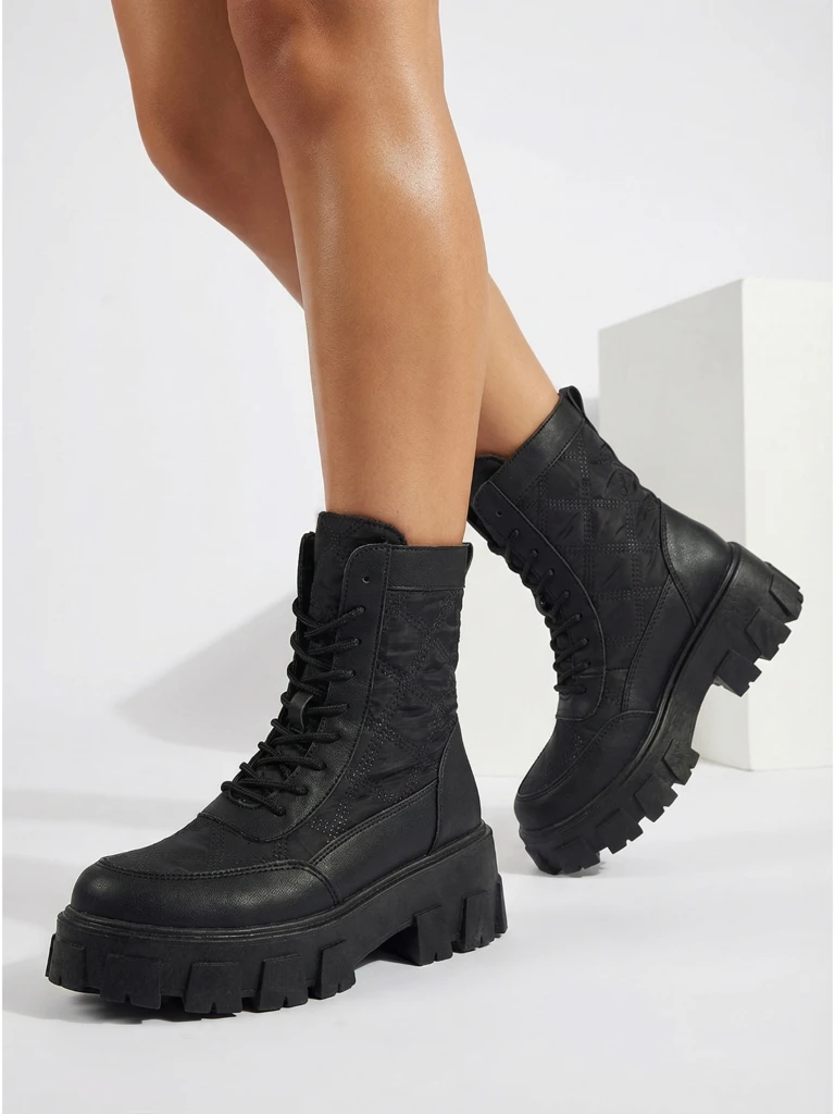 Eko kožené šněrovací dámské boty Solvi