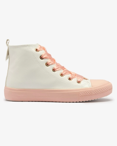 White-Pink Dámské sportovní tenisky Macako- Footwear