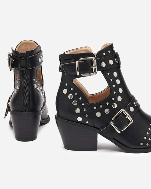 Чорні ботильйони з форсунками Farrcy - Взуття