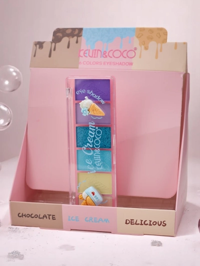 Kevin&Coco Palette 6 очей тіней з блиском Ласощі