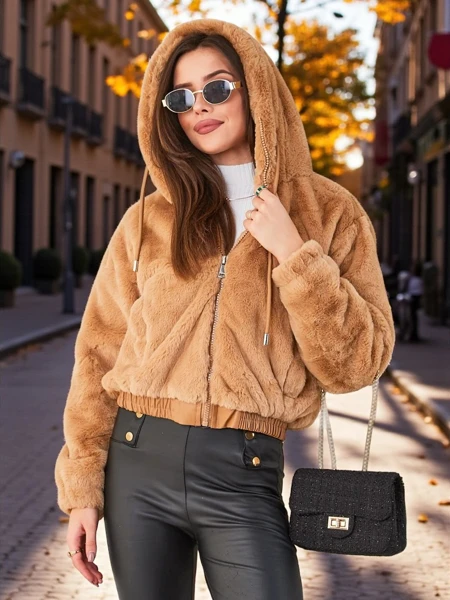 Жіночий псевдо-хутровий піджак від Royalfashion