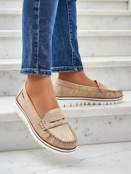 Royalfashion Dámské ekologické semišové mokasíny Bellisse